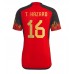 Belgien Thorgan Hazard #16 Hemma matchtröja VM 2022 Kortärmad Billigt